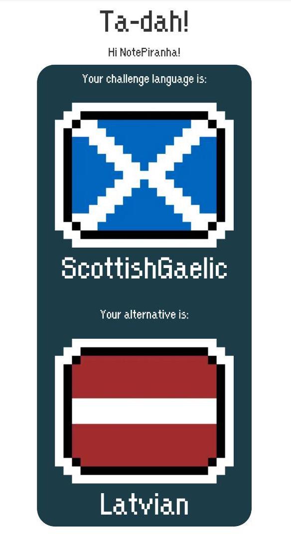 Scottish and Latvian flags